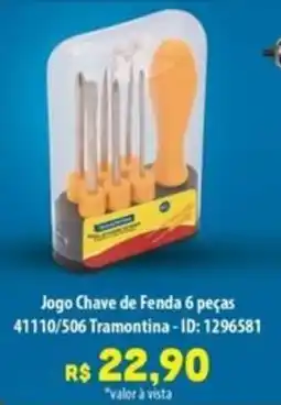 Amoedo Jogo Chave de Fenda 6 peças 41110/506 Tramontina oferta