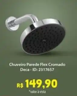 Amoedo Chuveiro Parede Flex Cromado Deca oferta