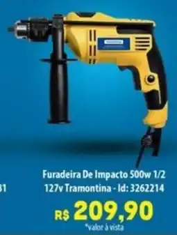 Amoedo Furadeira De Impacto 500w 1/2 127v Tramontina oferta