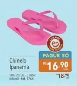 Supermercados Condor Chinelo Ipanema oferta