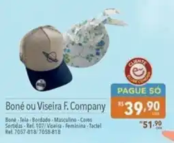 Supermercados Condor Boné ou Viseira F. Company oferta