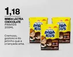 Mercadão Atacadista Bebida láctea chocolate pirakids oferta