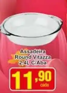 Assadeira Round Vitazza 2.4L c/aba
