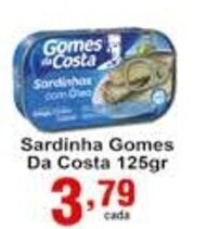 Rossi Supermercado Sardinha Gomes Da Costa 125g oferta