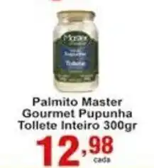 Rossi Supermercado Palmito Master Gourmet Pupunha Tollete Inteiro 300g oferta