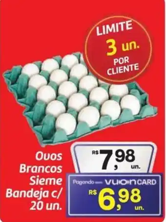 Ovos Brancos Sieme Bandeja