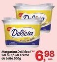 Fort Atacadista Margarina Delícia c/ Sal ou s/S4al Creme de Leite oferta