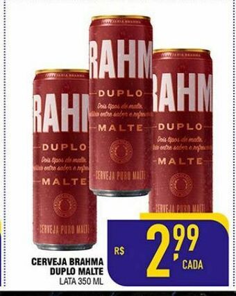 Mercantil Rodrigues Cerveja brahma duplo malte 350 ml oferta