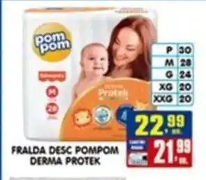 Fralda desc pompom derma protek