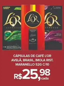 Super Bom Cápsulas de café l'or avelä, brasil, imola rist. maranello oferta