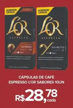 Super Bom Cápsulas de café espresso l'or sabores oferta