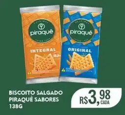 Super Bom Biscoito salgado piraquê sabores oferta