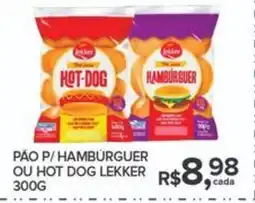 Super Bom Pão p/hamburguer ou hot dog lekker oferta