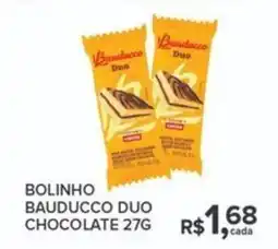 Super Bom Bolinho bauducco duo chocolate oferta