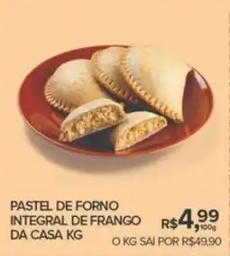 Super Bom Pastel de forno integral de frango da casa oferta
