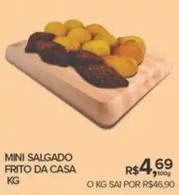 Super Bom Mini salgado frito da casa oferta