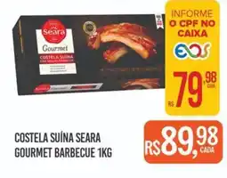 Super Bom Costela suína seara gourmet barbecue oferta