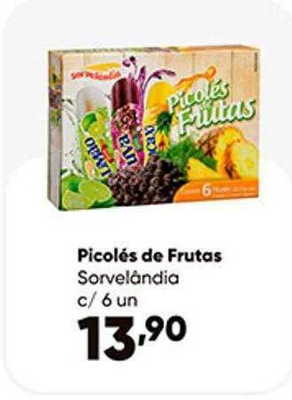 Zaffari Picolés De Frutas Sorvelândia oferta