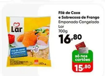 Zaffari Filé De Coxa E Sobrecoxa De Frango Empanado Congelado Lar oferta