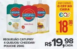 Super Bom Requeijão catupiry 4 queijos/cheddar/ pouche oferta