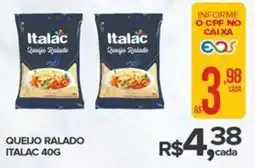 Super Bom Queijo ralado italac oferta