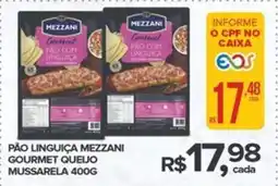Super Bom Pão linguiça mezzani gourmet queijo mussarela oferta
