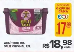 Super Bom Açaí todo dia split original oferta