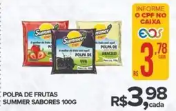 Super Bom Polpa de frutas summer sabores oferta