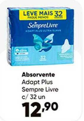 Absorvente Adapt Plus Sempre Livre C 32