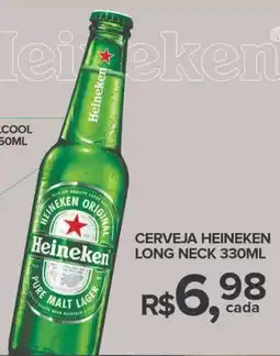 Super Bom Cerveja heineken long neck oferta