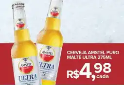 Super Bom Cerveja amstel puro malte ultra oferta