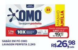 Super Bom Sabão em pó omo lavagem perfeita oferta