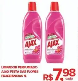 Super Bom Limpador perfumado ajax festa das flores fragrancias oferta
