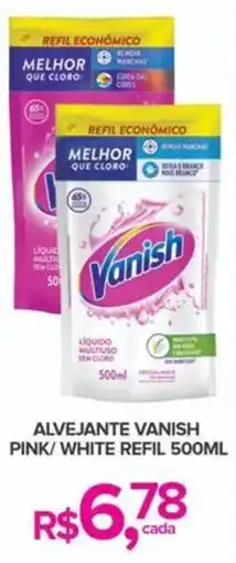 Super Bom Alvejante vanish pink/white refil oferta