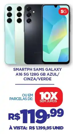 DB Supermercados Smartph sams galaxy A16 5G 128G GB AZUL/ CINZA/VERDE oferta