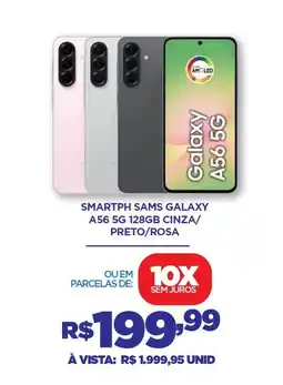 DB Supermercados Smartph sams galaxy A56 5G 128GB CINZA/ PRETO/ROSA oferta