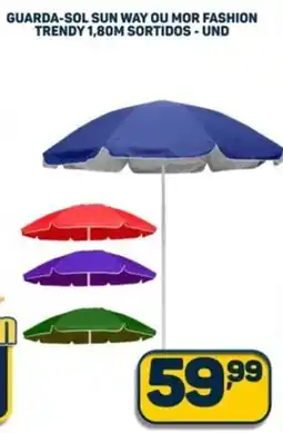Dom Atacadista Guarda-sol sun way ou mor fashion trendy 1,80m sortidos - und oferta