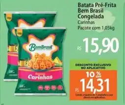 Atacadão Batata Pré-Frita Bem Brasil Congelada Carinhas Pacote oferta