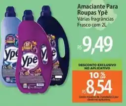 Atacadão Amaciante Para Roupas Ypê Várias fragrâncias Frasco oferta