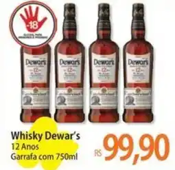 Atacadão Whisky Dewar's 12 Anos Garrafa oferta