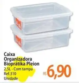Atacadão Caixa Organizadora Bioprátika Pleion oferta