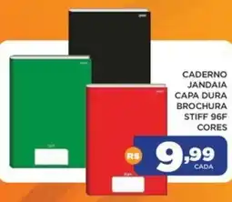DB Supermercados Caderno jandaia capa dura brochura stiff 96f cores oferta