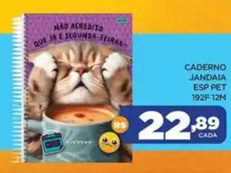 DB Supermercados Caderno jandaia esp pet 192f 12m oferta