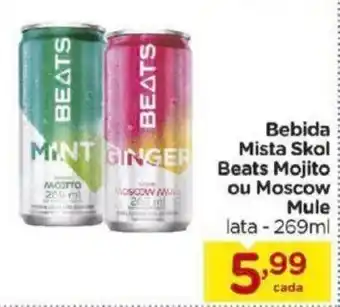 Bebida Mista Skol Beats Mojito ou Moscow Mule 269ml