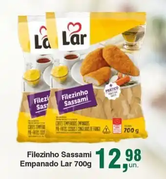 Mastervale Supermercados Filezinho Sassami Empanado Lar 700g oferta