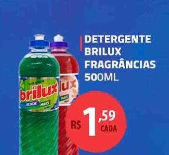 Extrabom Supermercados Detergente Brilux Fragrâncias 500ml oferta