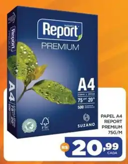 DB Supermercados Papel a4 report premium 75g/m oferta