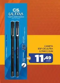 DB Supermercados Caneta esf cis ultra 0,7mm c/2un oferta