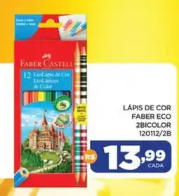 DB Supermercados Lápis de cor faber eco 2bicolor 120112/28 oferta