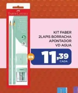 DB Supermercados Kit faber 2lapis borracha apontador vd agua oferta